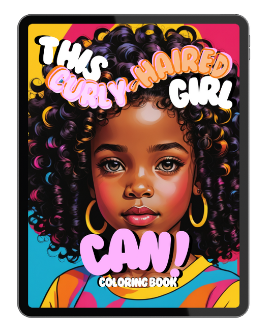 This Curly-Haired Girl Can Coloring Book